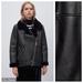 Zara Jackets & Coats | Nwot. Zara Black Double-Faced Jacket. Size S. | Color: Black | Size: M