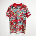 Polo By Ralph Lauren Shirts | Polo Ralph Lauren Polo Shirt Mens Size Medium Red Hawaiian Hulas Surfers Palms | Color: Red | Size: M