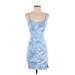 Wild Fable Casual Dress - Bodycon Scoop Neck Sleeveless: Blue Dresses - Women's Size Small