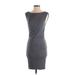 Athleta Casual Dress - Bodycon: Gray Solid Dresses - Women's Size 2X-Small