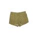 MICHAEL Michael Kors Shorts: Yellow Bottoms - Women's Size 8 - Dark Wash