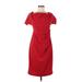 Vince Camuto Casual Dress: Red Dresses - Women's Size 8