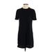 Rag & Bone Casual Dress - Shift Crew Neck Short sleeves: Black Print Dresses - Women's Size 2X-Small