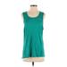 Nike Active Tank Top: Green Solid Activewear - Women's Size Small