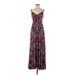 Moulinette Soeurs Casual Dress - Maxi: Burgundy Paisley Dresses - Women's Size X-Small