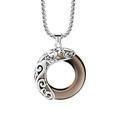 WXMYOZR Chinese Zodiac Charms Necklace 925 Sterling Silver Obsidian Jade Donut 12 Zodiac Animals Pendant Amulet Lucky Charm Necklaces for Men/Women,Pig