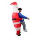 Amosfun Adult Halloween Costume Santa Claus Hug People Inflatable Clothing Office Dress Halloween Props Office Wear s for Adults Dreses Christmas Party Props Inflatable up