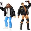 WWE MATTEL Elite Collection 2-Pack Rock & Mankind 6-in Action Figure, Posable Collectible Gift for WWE Fans Ages 8 Years Old & Up,GVC21