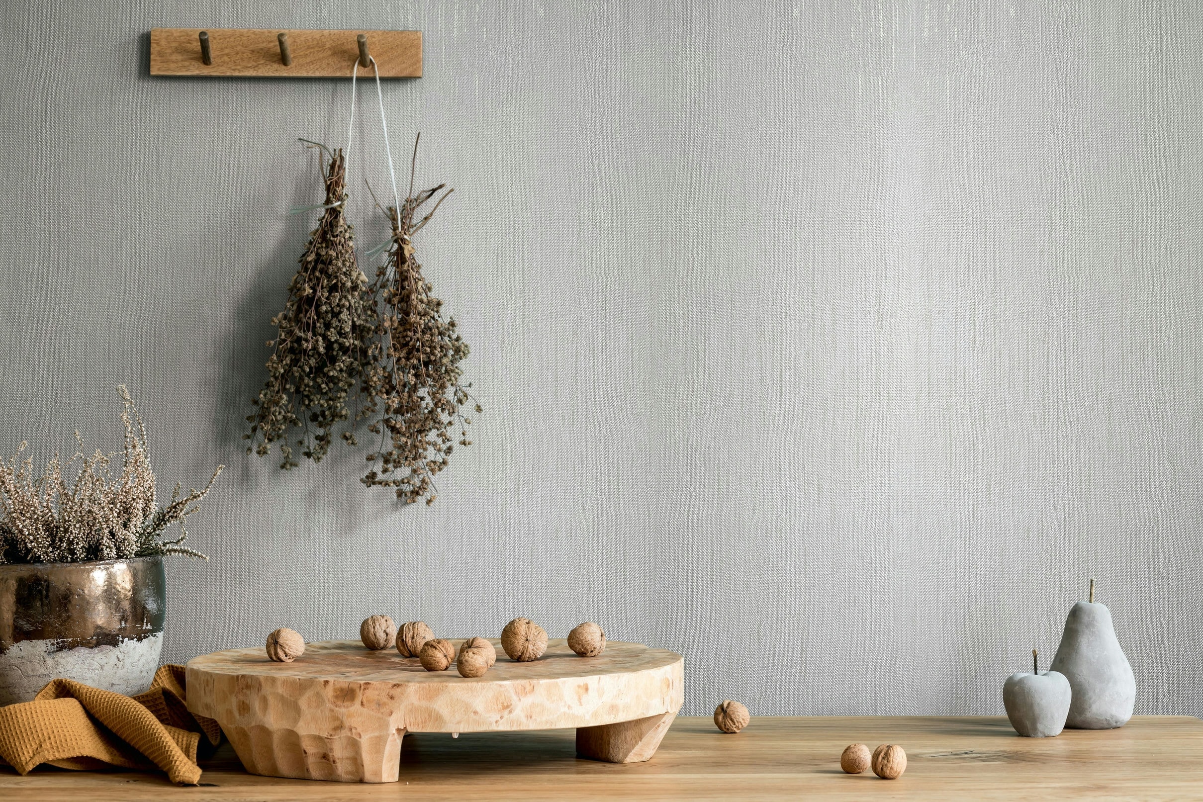 Vliestapete MARBURG "Texture Tunes", grau, B:0,53m L:10,05m, Vlies, Tapeten, moderne Tapete für Wohnzimmer Schlafzimmer Küche