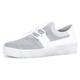 Slip-On Sneaker GABOR Gr. 41, grau (grau, weiß) Damen Schuhe Sneaker