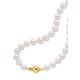 Perlenkette FIRETTI "Schmuck Geschenk Gold 585 Halsschmuck Halskette Perle" Halsketten Gr. Gelbgold 585-Perlen, Länge: 48 cm, weiß (gelbgoldfarben, weiß) Damen Perlenketten mit Süßwasserzuchtperlen