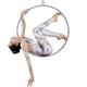 Aerial Hoop Set Lyra Hoop Aerial Ring Set 80cm 85cm 90cm 95cm Aerial Ring Set Single Point Circus Aerial Equipment Yoga Hoop for Dancing Studio(Size:Diameter 95cm,Color:Thick 32mm)