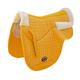 CHALLENGER Horse Saddle Pad Horse Contoured Fleece Lined Quilted English Saddle Pad Yellow 72120YL