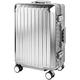 GLX2 All Aluminum Luggage Suitcase 3 Sizes (20",26",28") TSA Lock Carry On Silver, Gray, Gold, Black with Cover, Silver, 20" Carry on, Aluminium Carry on Luggage