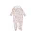 Baby Gap Long Sleeve Outfit: Ivory Floral Bottoms - Size 3-6 Month