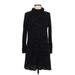 Kensie Casual Dress - Sweater Dress Mock Long sleeves: Black Dresses - Women's Size Medium