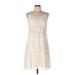 Mark Casual Dress - A-Line: Ivory Marled Dresses - Women's Size Large