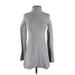 House of Harlow 1960 X Revolve Casual Dress - Mini Turtleneck Long sleeves: Gray Print Dresses - Women's Size Small