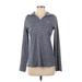 Under Armour Pullover Hoodie: Gray Stripes Tops - Women's Size Small