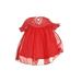 Special Occasion Dress - Shift: Red Print Skirts & Dresses - Kids Girl's Size 130