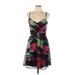 Jessica Simpson Casual Dress - Mini V Neck Sleeveless: Black Dresses - Women's Size 10