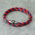 Bracelet en Paracorde de Style Simple pour Homme Accessoire de Loisirs à Double Couche Ficelle