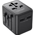 ADAPTATEUR UNIVERSEL TRAVEL BK US/EU/ AUS /UK PRISES 2*PORTS USB