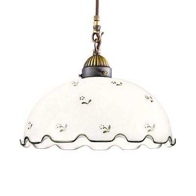 austrolux Glas Hängelampe Nonna Streublume, dimmbar, weiß / opal, für Wohn- / Esszimmer, Landhaus / Rustikal, Pendelleuchte Image