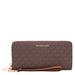 Signature Logo Print Canvas Continental Travel Wallet