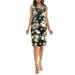 Floral Foil Midi Dress