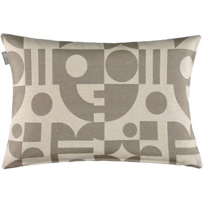 Kissenhülle MUSTERRING "Shape" Gr. 1, beige (beige, grau, natur), B:38cm H:0,5cm L:58cm, Polyester, Baumwolle, Polyester, Baumwolle, Kissenbezüge, Musterring JustB Image