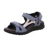 Riemchensandale LEGERO "Siris", Damen, Gr. 43, blau (jeansblau), Nubukleder, kontrastfarbene Details, sportlich, Schuhe, Sommerschuh, Sandalette, Keilabsatz, in toller Farbkombi