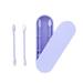 OWSOO Ear spoon Portable Cleanable Ear Q-tip Friction Cotton Silicone Swabs Ear Makeup Reusable Portable Cleanable Swabs Stick Reusable Cleanable Ear Q-tip Ear Q-tip Friction Ear Makeup 2Pcs ZDHF