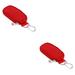 2pcs Bottle Essential Oil Carrying and Key Case Oil Cases for Oil Portable Handle Bag for Travel and Home Sturdy Zippers Holds 2ml Essential Oil Bottle (Red)