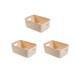 Cieken 3PCS Plastic Storage Basket Cosmetic Storage Basket Sundries Snack Storage Box