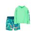Carter s Child of Mine Baby and Toddler Boy Rash Guard Swimsuit Set Sizes 0/3M-5T