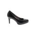 Life Stride Heels: Pumps Stilleto Classic Black Print Shoes - Women's Size 8 1/2 - Round Toe
