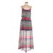 Bell du Jour Casual Dress - Maxi: Pink Stripes Dresses - Women's Size Large