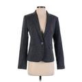 Ann Taylor Blazer Jacket: Gray Houndstooth Jackets & Outerwear - Women's Size 0