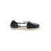 Eileen Fisher Flats: Espadrille Platform Boho Chic Black Print Shoes - Women's Size 9 1/2 - Almond Toe