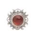 Light Of The Universe,'Sun Themed Carnelian and Sterling Silver Cocktail Ring'