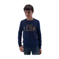 Dsquared2 , Printed Long Sleeve T-shirt for Boys ,Blue male, Sizes: 10 Y