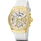 Guess , Womens Silicone Bracelet Watch ,Yellow female, Sizes: ONE SIZE