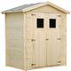 Wooden Garden Shed- Pent Shiplap Wooden Shed H218 x 136 x 196 cm / 1.98 m2 - Sheds and Outdoor Storage - Outdoor garden shed with impregnated floor,