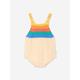 The Bonnie Mob Baby Rainbow Stripe Bubble Romper In Multicolour Size 0 - 3 Mths