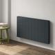 Reina - Nika Designer Electric Horizontal Radiator 500mm h x 725mm w - Anthracite