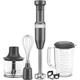 KitchenAid 5KHBV83BDG 180W Corded Hand Blender Accessories - Charcoal Grey, Stainless Steel, Matte In Red