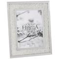 Hestia Photo Frame Crystal Edge With Silver Border - 8 x 10