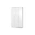 Julian Bowen Manhattan 3 Door Wardrobe, Three Door In White