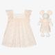 Chloé Baby Girls Pink Cotton Dress & Toy Gift Set